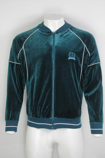 Vintage Christian Dior Monsieur Velour Track Jacket - L