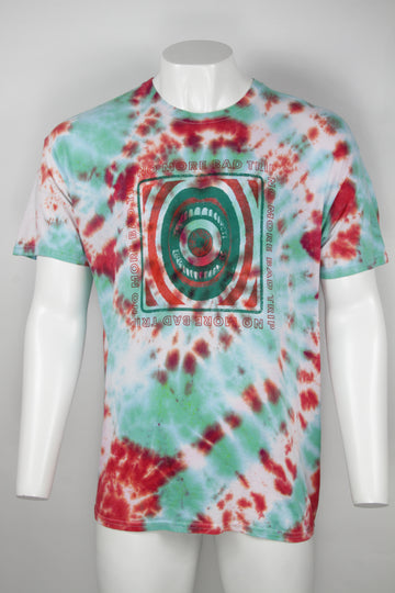 Vintage 'No more bad trips' Graphic Tie-dye T-shirt  - XL