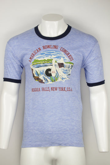 Vintage American bowling Congress 1983 Marl Ringer t-shirt - M
