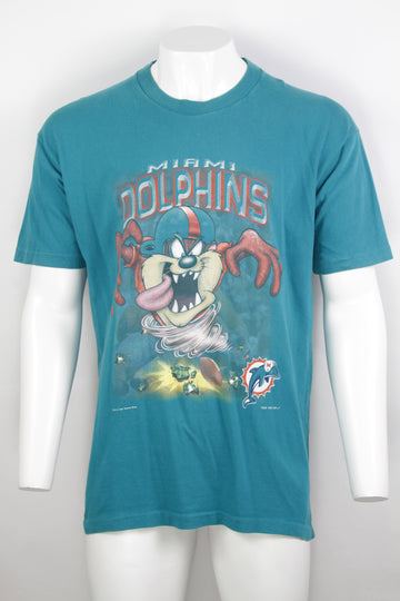 Vintage 1997 Taz Miami Dolphins NFL T-Shirt - XL