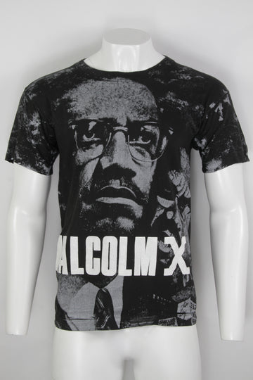 Vintage Malcom X Screen Printed Single Stitch T-shirt - M