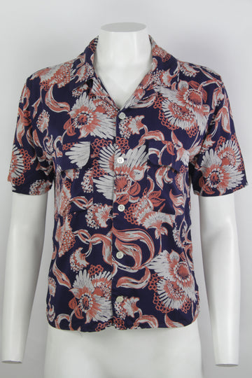 Vintage Reproduction Levis Archive 1950s Rayon Hawaiian Shirt - S