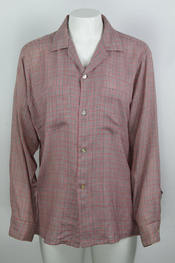 Vintage Arrow Loop Collar 50s shirt - M