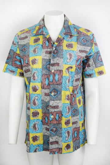 Vintage 50s Curve Collar Shirt - Made In Britain - M