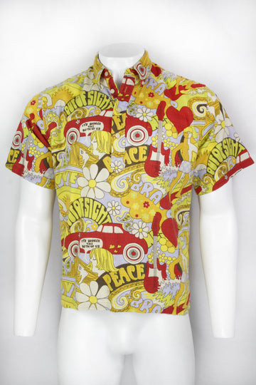 Vintage Edwin Japanese Reproduction 60s Pattern Shirt - M/L
