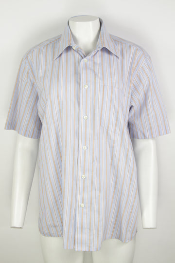 Vintage Short Sleeved Stripe Shirt - M