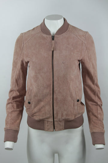 Vintage Y2k Pink Suede Jacket - S