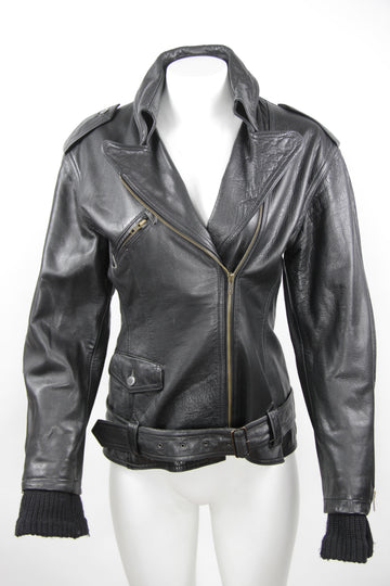 Vintage Jean Paul Gaultier Junior leather Biker jacket - S