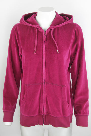 Vintage Y2k Velour Tracktop - L