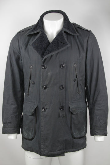 Vintage Barbour Waxed Great Coat -  L
