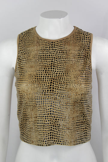 Vintage Y2K Plein Sud Sun Animal Print crop top - S/M