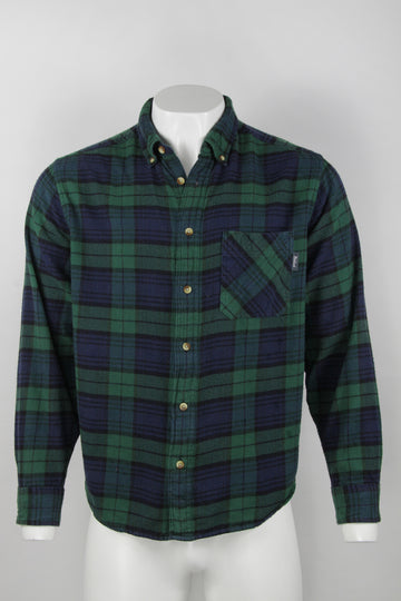 Woolrich flannel shirt - Green and Navy check - L