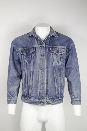 Vintage  Ladies 80s Levi's White Tab Denim Jacket - M