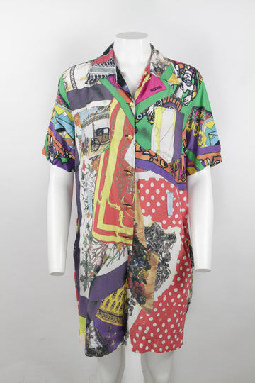 Vintage Moschino jeans viscose playsuit - S