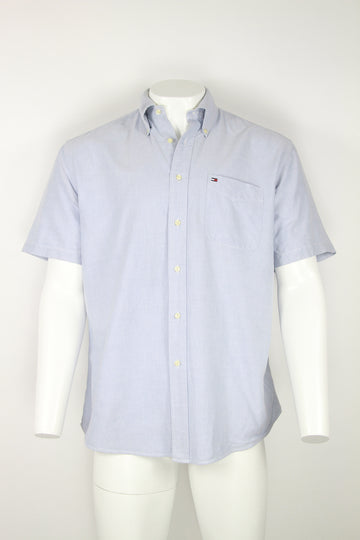 Vintage Tommy Hilfiger Short sleeved shirt with button down collar - L