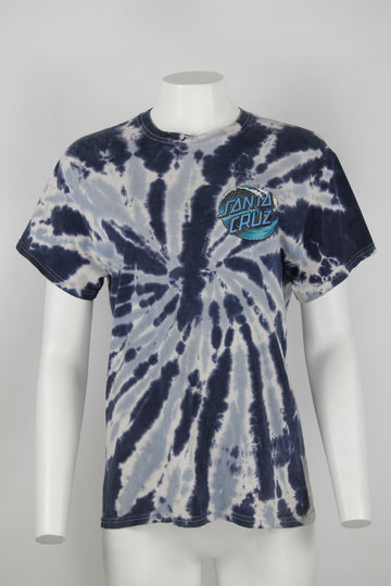 Santa Cruz tie dye t-shirt - Blue and white - S