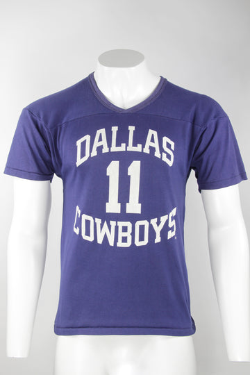 Vintage NFL Official Dallas Cowboys, Single Stitch Thin T - Made in the USA  - M