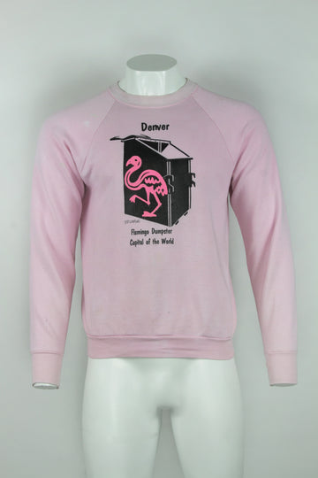Denver Flamingo dumpster capital of the world crew sweatshirt by D.D.Clark - L