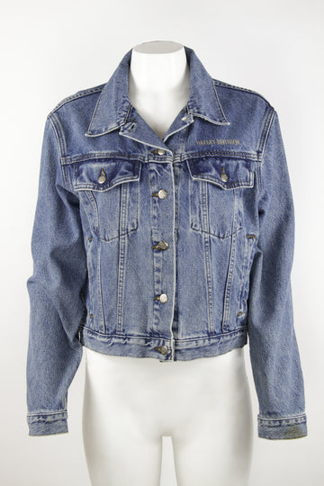 Vintage Harley Davidson denim jacket - S/M