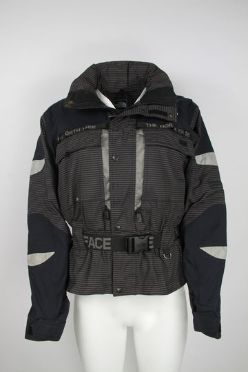 Vintage 00s The North Face 'Steep tech' women’s ski jacket in black and grey – M/L