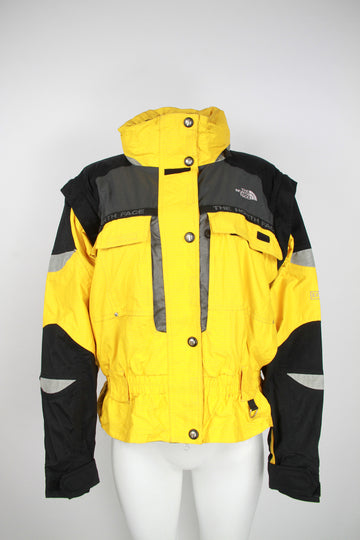 Vintage 00s The North Face 'Extreme gear' women’s light weight ski jacket in Yellow  - XL